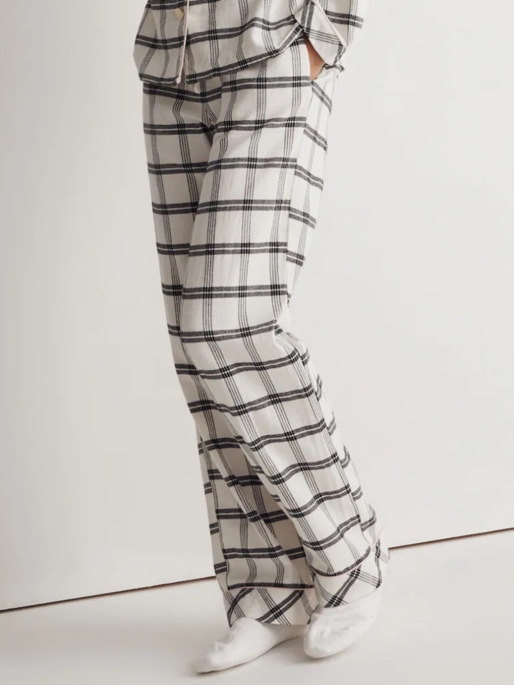Madewell Flannel Bedtime Pajama Pants in Plaid